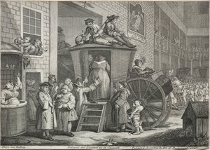 Dyliżans, 1747. autorstwa William Hogarth