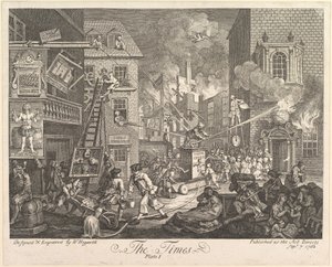 The Times, płyta 1, 7 września 1762. autorstwa William Hogarth