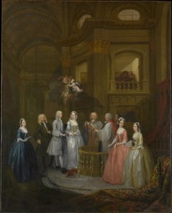 Ślub Stephena Beckinghama i Mary Cox autorstwa William Hogarth