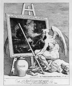 Laikas rūkyti paveikslėlį, 1761 poli autorstwa William Hogarth