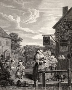 Pory dnia: wieczór, z „Dzieła Williama Hogartha”, opublikowane w 1833 r. autorstwa William Hogarth