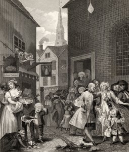 Pory dnia: południe, z „Dzieła Williama Hogartha”, opublikowane w 1833 r. autorstwa William Hogarth