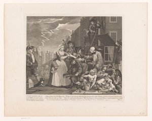 Tom Rakewell uratowany przed aresztowaniem Sarah Young Postęp libertyna (tytuł serii) The Rake