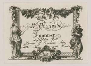Karta handlu dla W Hogarth autorstwa William Hogarth