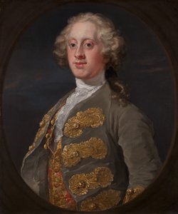 William Cavendish, markiz Hartington, później czwarty książę Devonshire, 1741. autorstwa William Hogarth