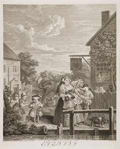 pl: Cztery pory dnia: Wieczór autorstwa William Hogarth