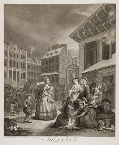 pl: Cztery pory dnia: Poranek autorstwa William Hogarth