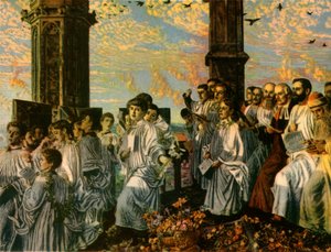 „Majowy poranek na Wieży Magdaleny”, 1888-1890, 1942. autorstwa William Holman Hunt