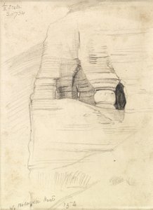 Skały w Wady Zuara, Morze Martwe, 1854 autorstwa William Holman Hunt
