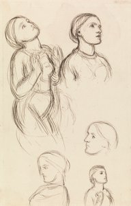 Studia Edith Holman Hunt autorstwa William Holman Hunt