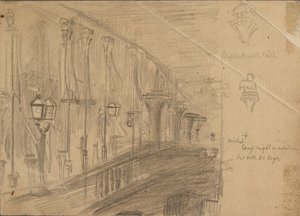 Studium London Bridge, 1863 autorstwa William Holman Hunt