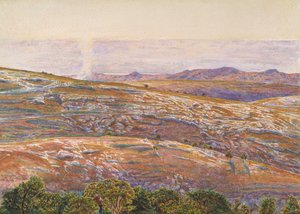 Morze Martwe z Siloam, 1861 autorstwa William Holman Hunt