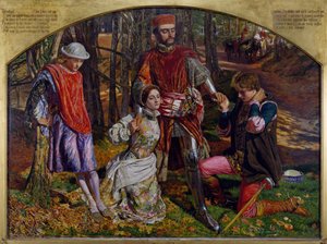 Dwóch dżentelmenów z Werony, 1850-1851. autorstwa William Holman Hunt