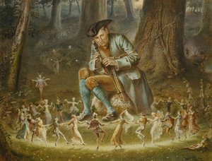 Zaczarowany dudziarz, 1882 autorstwa William Holmes Sullivan