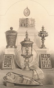 Relikwie związane z królową Elżbietą, 1886 r. autorstwa William Home Lizars