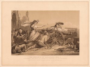 Obrona Saragosy, 1808-9, 1878 autorstwa William Home Lizars