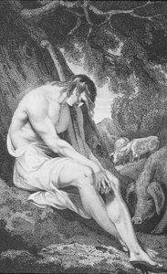 Syn marnotrawny, z „Historii i życia naszego Błogosławionego Pana i Zbawiciela Jezusa Chrystusa”, wielebnego J. Milnera, opublikowanej przez B. Crosby