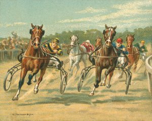 Wyścigi Historyczne i Współczesne, Wyścigi Kłusowe i Tempo (chromolitho)