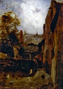Szkic do Bidestone Farmhouse autorstwa William Huggins