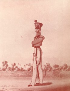 Oficerowie Lekkiej Piechoty Armii Madras, c1837-1843, 1909 autorstwa William Hunsley