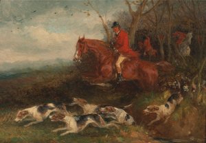Polowanie na lisy: łamanie okładki autorstwa William J. Shayer