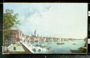 Tamiza z Somerset House, patrząc w dół rzeki
