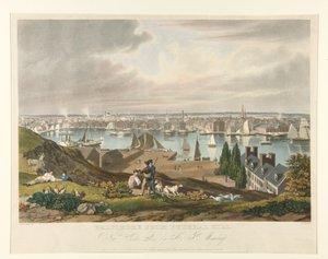 Baltimore widziane z Federal Hill autorstwa William James Bennett