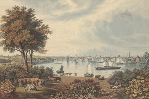 Baltimore Zrobione w pobliżu Whetstone Point, opublikowane w 1831 r. autorstwa William James Bennett