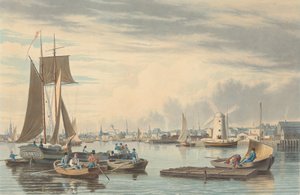 Boston: Z City Point w pobliżu Sea Street. autorstwa William James Bennett