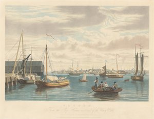 Boston: Z Ship House West End of the Navy Yard autorstwa William James Bennett