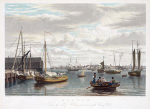Boston, z Domu Okrętowego, zachodni koniec Navy Yard, ok. 1833 r.