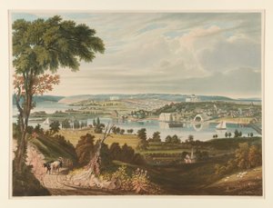 Miasto Waszyngton spoza stoczni marynarki wojennej autorstwa William James Bennett