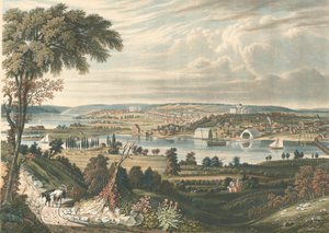 Miasto Waszyngton: Spoza stoczni marynarki wojennej, opublikowane w 1834 r.
