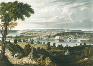 Miasto Waszyngton spoza Navy Yard autorstwa William James Bennett