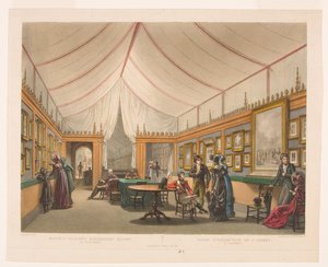 Monsr. Sale wystawowe J. Isabey autorstwa William James Bennett