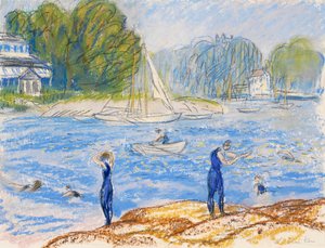 Kąpiących się, Nigdzie autorstwa William James Glackens