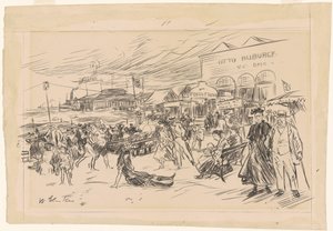 Promenada na Coney Island autorstwa William James Glackens