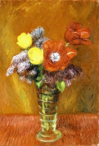Bzy i tulipany autorstwa William James Glackens