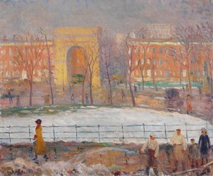 Sprzątacze ulic, Plac Waszyngtona autorstwa William James Glackens