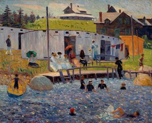 Godzina kąpieli, Chester, Nowa Szkocja autorstwa William James Glackens
