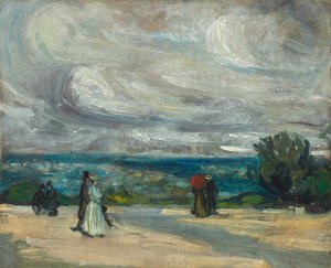 Taras (olej na płótnie) autorstwa William James Glackens