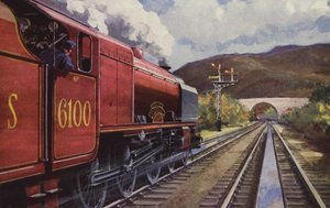LMS "Royal Scot" (kolorowa litografia)