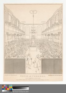 Izba Gmin, jak wyglądała w latach 1741-2 autorstwa William Johnstone White