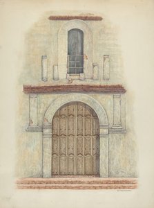 Arched Doorway Mission San Diego, ok. godz. 1942.