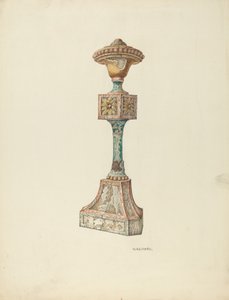 Ceremonialny świecznik Meble kościelne, ok. 1900 r. 1941. autorstwa William Kieckhofel