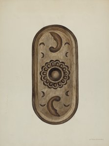 Szczegół, Strona konfesjonału, 1937. autorstwa William Kieckhofel