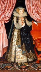 Prawdopodobnie Elizabeth Cary, z domu Tanfield, ok. 1615 r. (olej na płótnie) autorstwa William Larkin