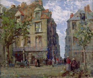 Widok w Dieppe (olej na płótnie) autorstwa William Lee Hankey