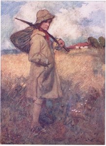 Był czas, zanim zaczął się smutek Anglii, kiedy każdy pień ziemi utrzymywał swojego człowieka (litografia kolorowa) autorstwa William Lee Hankey
