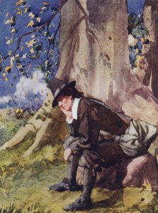 Ilustracja do The Compleat Angler autorstwa Izaaka Waltona (litografia kolorowa) autorstwa William Lee Hankey